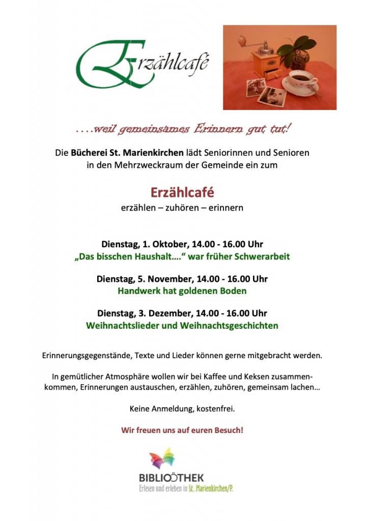 Erzählcafe-Einladung