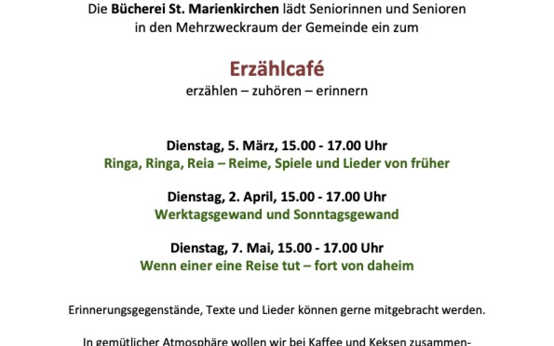 Erzählcafe 2024