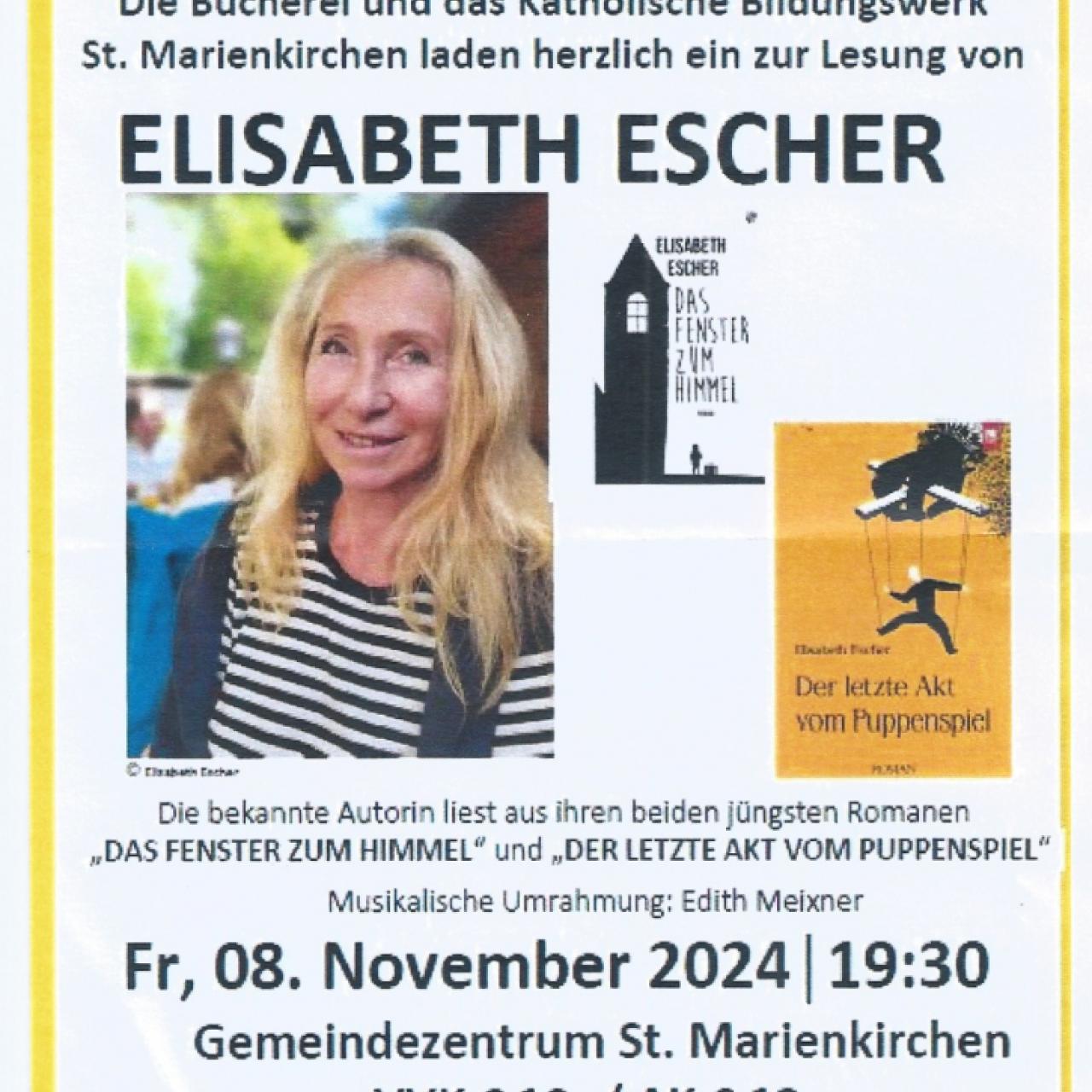 Lesung Elisabeth Escher